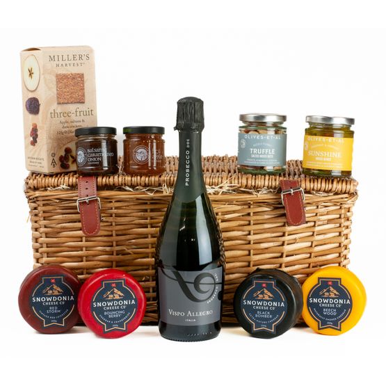 Vispo Allegro Prosecco, Cheese &amp; Nibbles Luxury Hamper