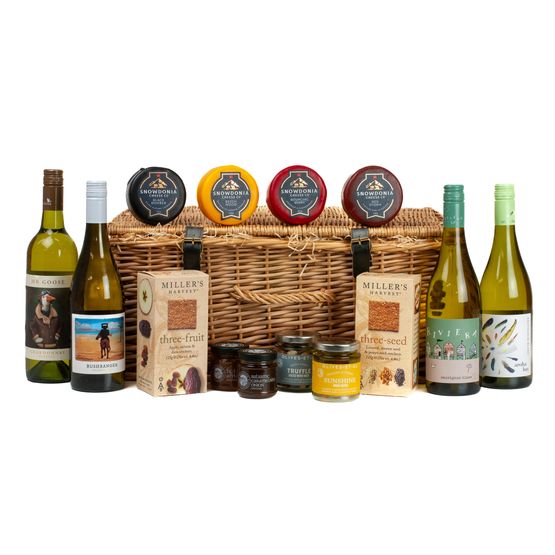 Ultimate White Wine, Cheese &amp; Nibbles Hamper