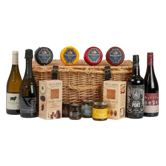 Ultimate Port, Wine, Prosecco, Cheese &amp; Nibbles Hamper