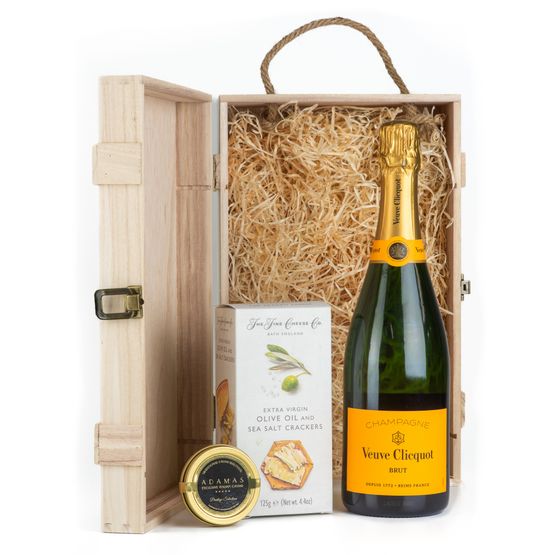 Veuve Clicquot Yellow Label Champagne &amp; Caviar Gift Box