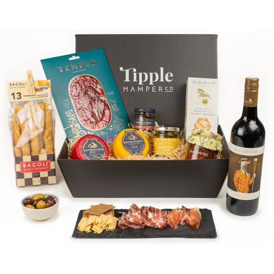 The Shiraz Red Wine &amp; Charcuterie Board Hamper