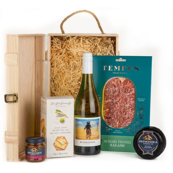 The Chardonnay White Wine &amp; Cheese Gift Box