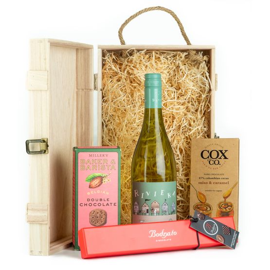 The White Wine &amp; Sweet Treats Gift Box