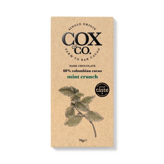 Mint Crunch 60% Dark Chocolate Bar (70g)