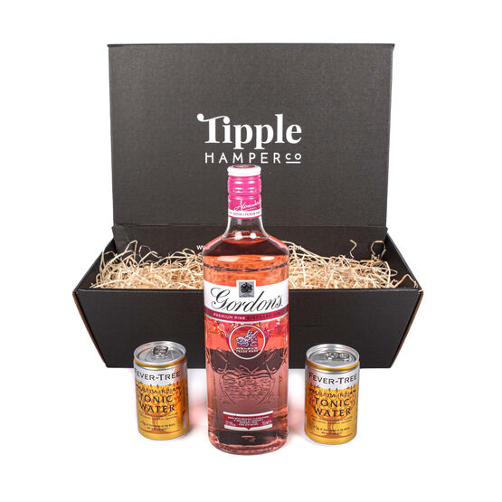 Classic Gordon's Pink Gin & Tonic Gift Set Hamper - 37.5% ABV