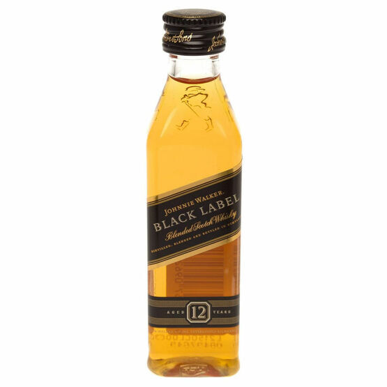 Johnnie Walker 12 Year Old Black Label Blended Whisky Miniature 40% ABV (5cl)