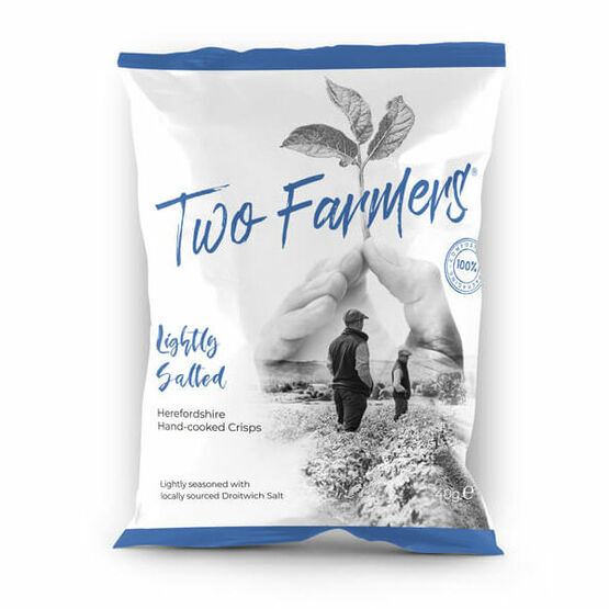 Two Farmers Lightly Salted Hand-Cooked Crisps (40g)