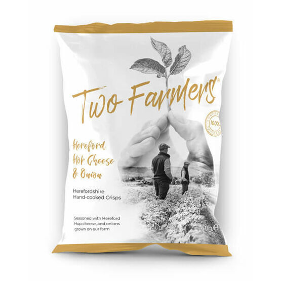 Two Farmers Hereford Hop Cheese & Onion Hand-Cooked Crisps (40g)