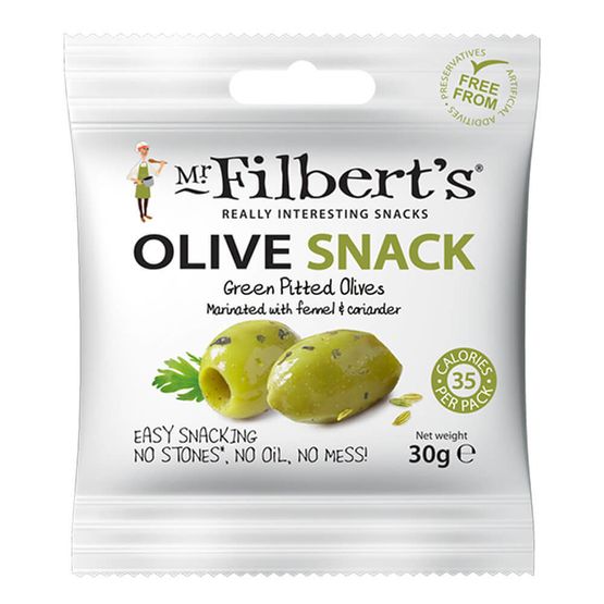 Mr Filberts Green Olives with Fennel &amp; Coriander (30g)