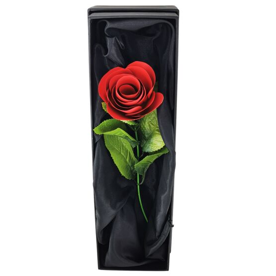 Recycled Metal Single Red Rose in Presentation Box