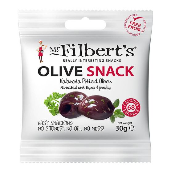 Mr Filbert's Pitted Kalamata Olives with Thyme &amp; Parsley (30g)