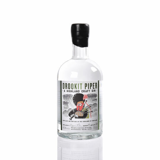 Drookit Piper Gin 40% ABV (70cl)