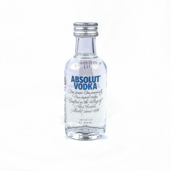 Absolut Vodka Blue Miniature 40% ABV (5cl)