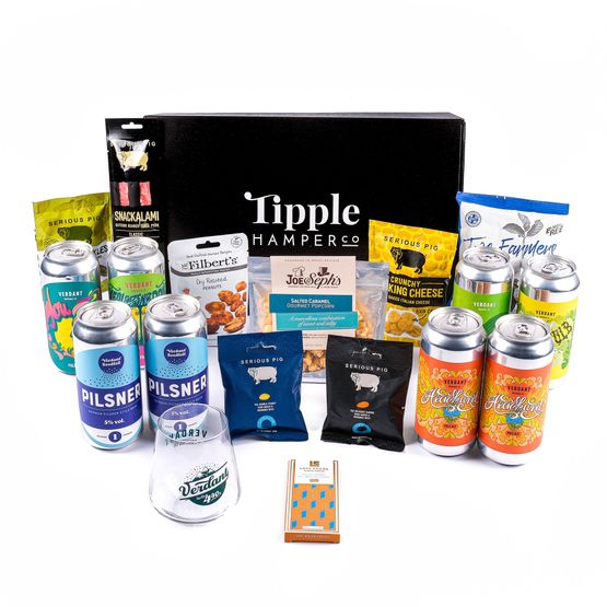 Luxury Verdant Beer and Snacks Hamper - 6.5% ABV