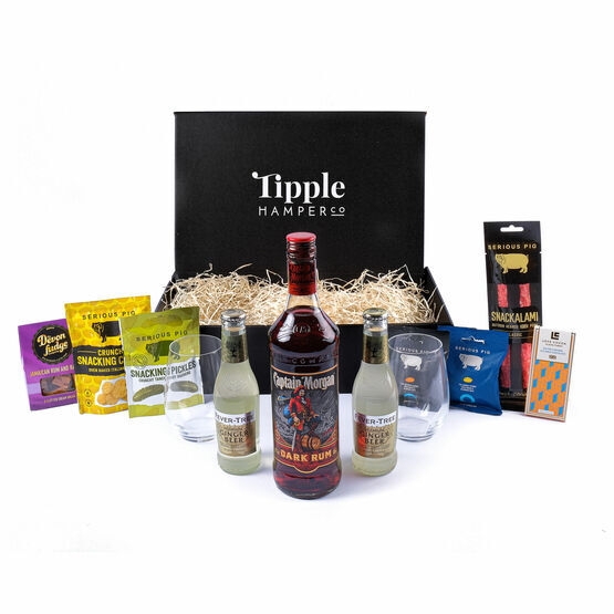Luxury Captain Morgan Rum Gift Set - 40% ABV
