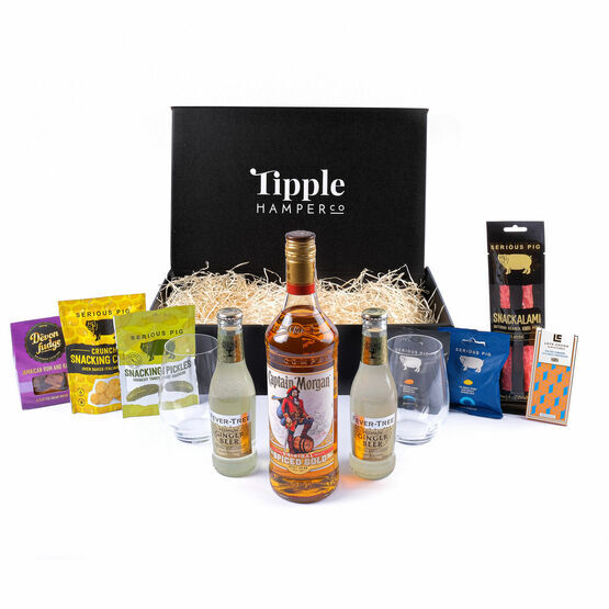 Luxury Captain Morgan Spiced Rum Gift Set - 35% ABV