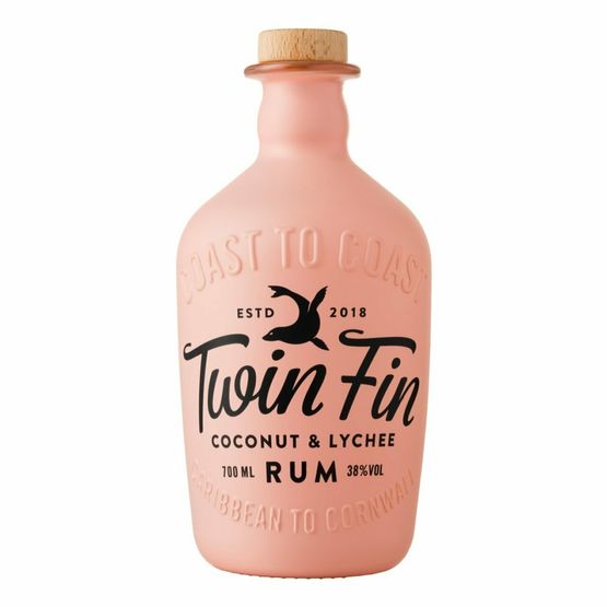Twin Fin Coconut &amp; Lychee Rum 38% ABV (70cl)