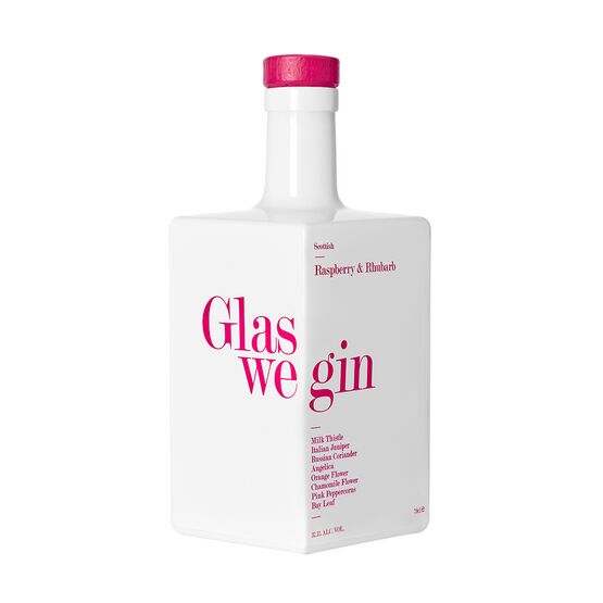 Glaswegin Raspberry & Rhubarb Gin 37.5% ABV (70cl)