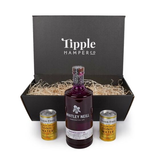 Whitley Neill Rhubarb & Ginger Gin & Tonic Gift Set Hamper